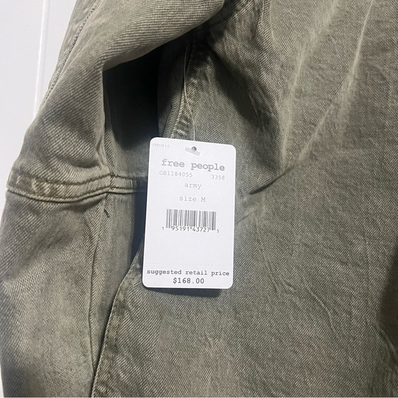 NWT Free People Harley Military Shirt Jacket Size Medium - Picture 8 of 9